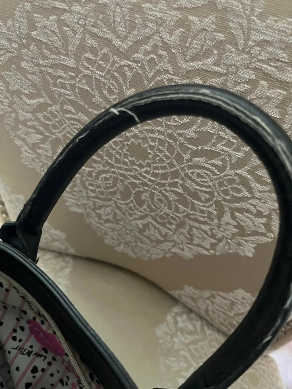 Betsey Johnson Blue & White Patterned Women’s Tote Bag - Picture 6 of 7